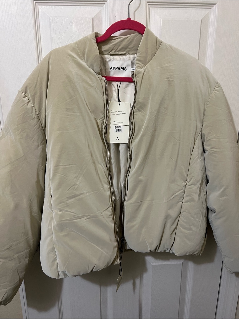 Apparis Neutral Beige Puffer Jacket